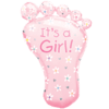 Baby Girl Foot Balloon in a Box Small Image