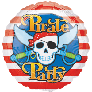 Pirates Skull Party Balloon in a Box