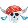 Pirate Skull Grin Balloon in a Box Small Image