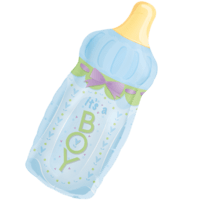 Clear Bottle Baby Boy balloon