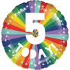 5th Birthday Rainbow Balloon in a Box Small Image