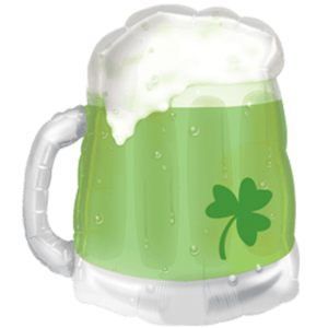 Green Shamrock Beer Balloon in a Box
