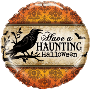 Haunting Halloween Raven Balloon in a Box