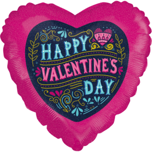 Vintage Valentine Heart Balloon in a Box