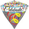 Celebrate Colourful Spots and Streamers Balloon in a Box Small Image