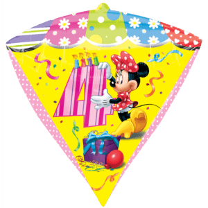 4th Minnie Mouse Birthday Balloon in a Box