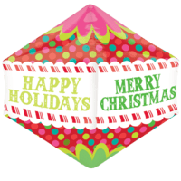 Colourful Christmas Dots Anglez balloon