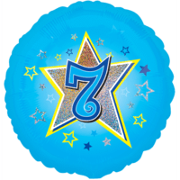 7 Blue Stars balloon
