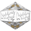 21" Wedding Wishes Anglez Balloon in a Box Small Image