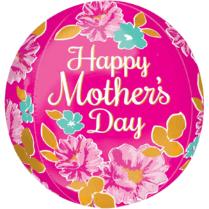 16" Orbz Happy Mother's Day Flowers Balloon in a Box