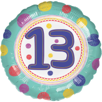 13th Birthday Spots balloon