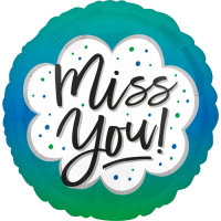 Miss You Ombre balloon
