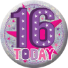16 Today Birthday Badge additional gift
