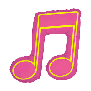 Pink Double Music Beat Balloon in a Box