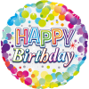 Colourful Confetti Happy Birthday Balloon in a Box Small Image