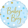 Sparkling Baby Boy Dots Balloon in a Box Small Image