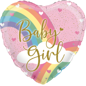 Pastel Rainbow Girl Holographic Balloon in a Box