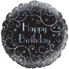 Vine Swirls Happy Birthday  Balloon in a Box Small Image