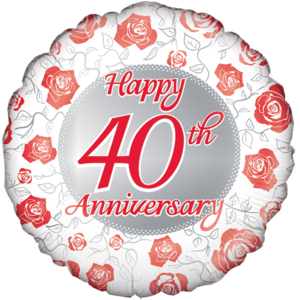 Ruby Rose Anniversary Balloon in a Box
