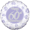 Happy 60th Rose Print Anniversary  Balloon in a Box Small Image