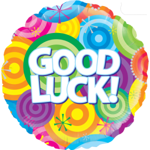 Good Luck Rainbow Circles Balloon in a Box