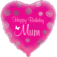 Happy Birthday Mum Gerber Daisy balloon