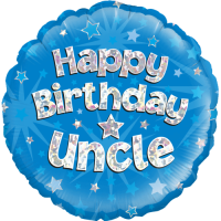 Galactic Greeting Uncle's Birthday balloon