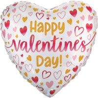 Valentine Ombre Hearts balloon