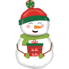 Holiday Snowman Balloon in a Box Small Image