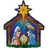 Nativity Holographic Balloon in a Box Small Image