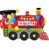 Happy Birthday Party Train Balloon in a Box Small Image