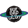 Galactic Best Dad Balloon in a Box Small Image