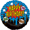 Superhero Happy Birthday Balloon in a Box Small Image