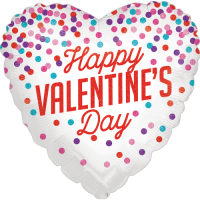 Glittering Valentine Confetti balloon