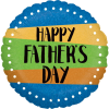 Fathers Day Colour Bands Balloon in a Box Small Image