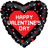 Pixel Valentine balloon