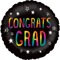 Rainbow Congrats Grad balloon