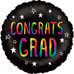Rainbow Congrats Grad Balloon in a Box