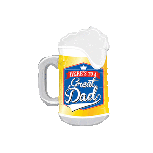 Great Dad Pint Glass Beer Balloon in a Box