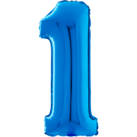 Giant Blue 1 balloon