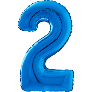 Giant Blue 2 Balloon in a Box