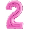 Giant Pink 2 Balloon in a Box Small Image