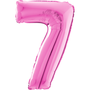 Giant Pink 7 Balloon in a Box