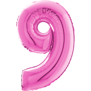 Giant Pink 9 Balloon in a Box