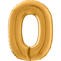 Giant Gold 0 balloon