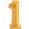 Giant Gold 1 Balloon in a Box Small Image