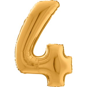 Giant Gold 4 Balloon in a Box