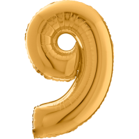 Giant Gold 9 balloon