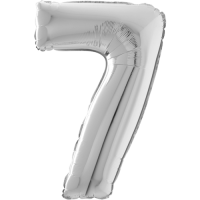 Giant Silver 7 balloon