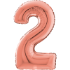 Giant Rose Gold 2 Balloon in a Box Small Image